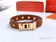 AAA Replica Hermes Leather Bracelet with Rose Gold Buckle (2)_th.jpg
